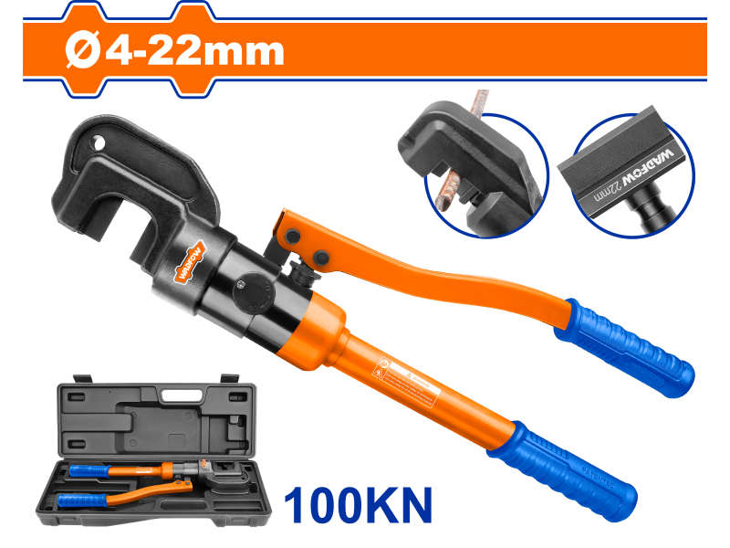 Wadfow Hydraulic Steel Cutter Set 100kn 4-22mm