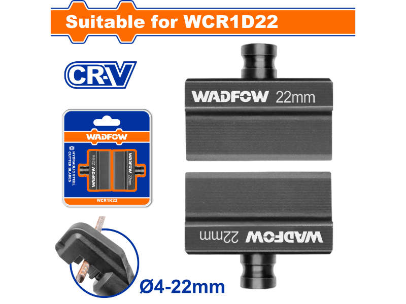 Wadfow Blades Hydraulic Steel Cutter Set Cr12mov 4-22mm