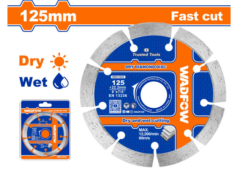 Wadfow Disc Diamond F/cut W/d 125mm