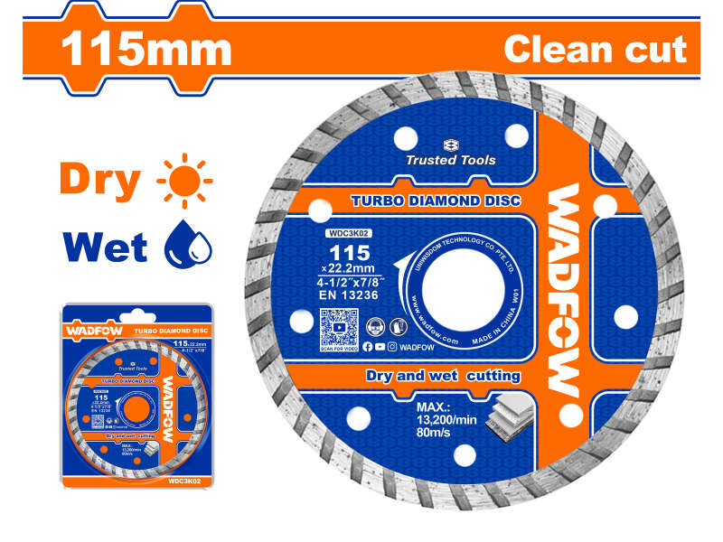 Wadfow Disc Diamond Turbo W/d 115mm