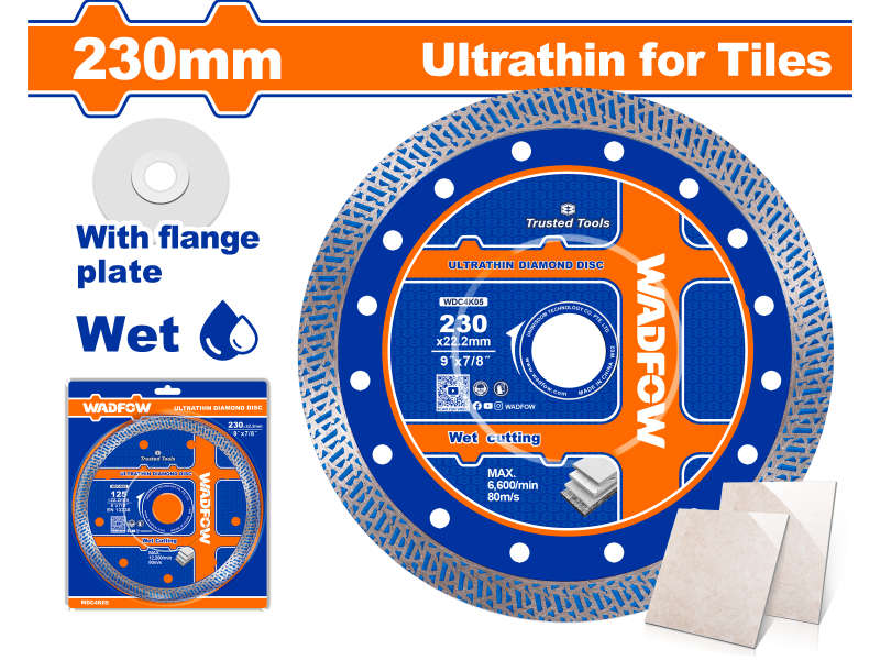 Wadfow Disc Diamond U/thin Wet 230mm