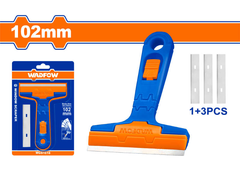 Wadfow Scraper Window 102mm 18x100mm + 3pcs Bld