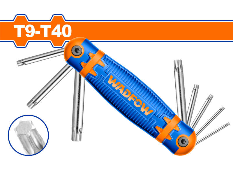 Wadfow A/key Torx Knife Set Cr-v T9-t40 8pcs