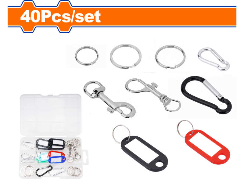 Wadfow Key Ring Accessories Acc Set 40pcs