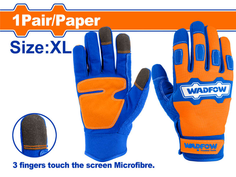 Wadfow Glove Mechanic 1pair/paper Xl
