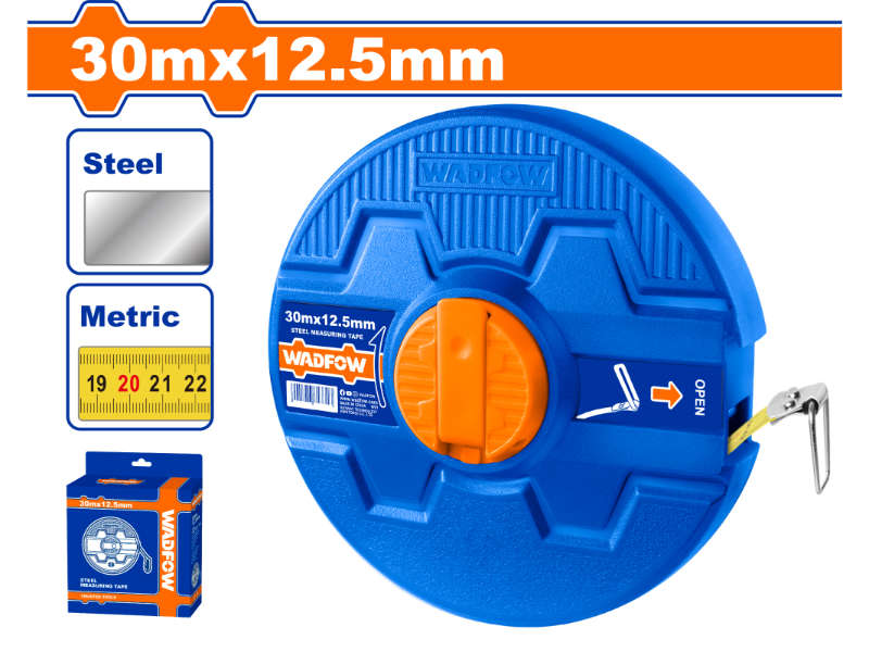 Wadfow Tape/m Steel Retracting Gear 30x12.5mm
