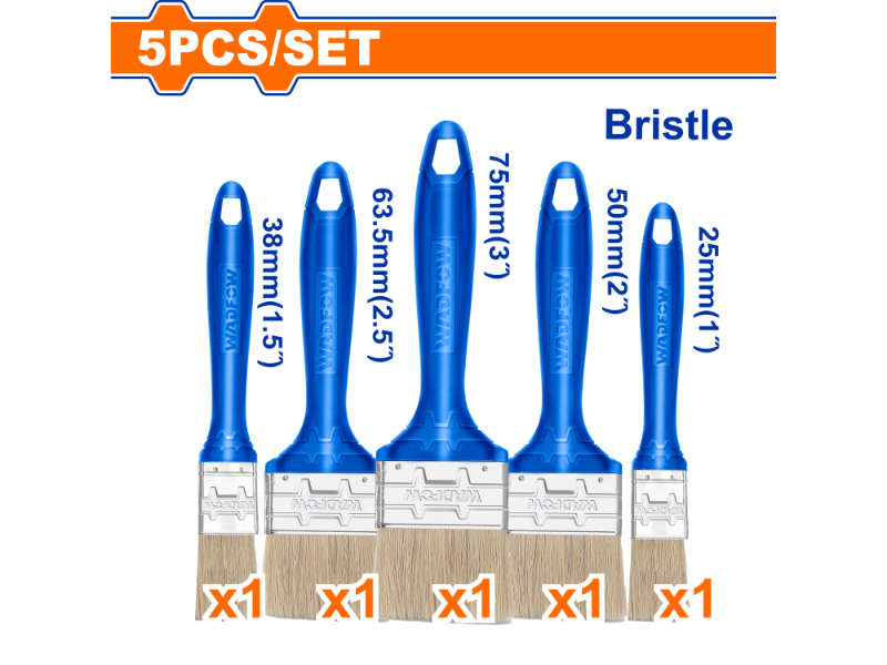 Wadfow P/brush Set Oil Base 5pcs