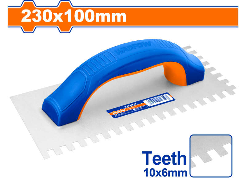 Wadfow Trowel Plaster Teeth 10x6mm Cb 230x100mm