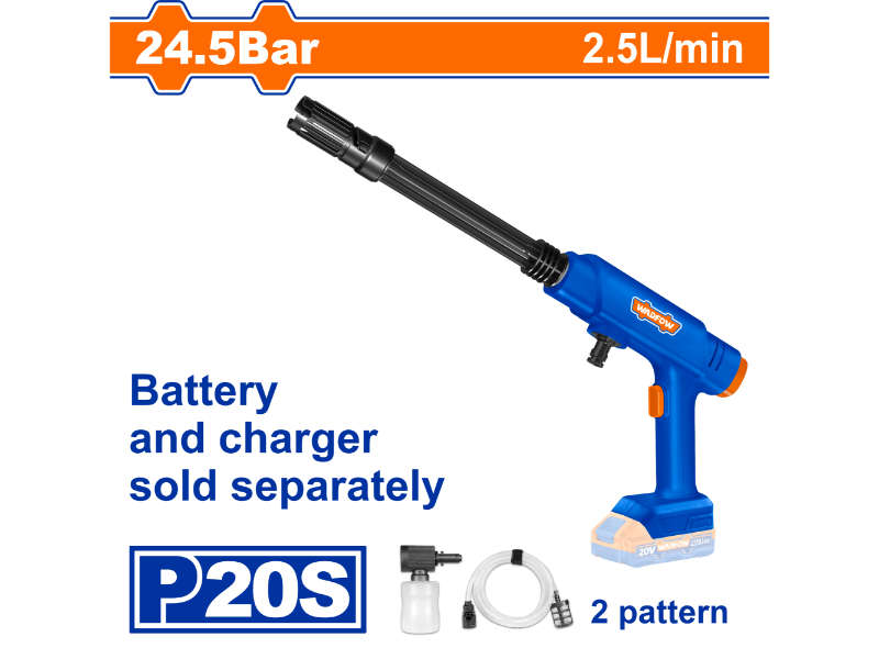 Wadfow 20v Ps+ C/l Pressure Washer 24.5bar
