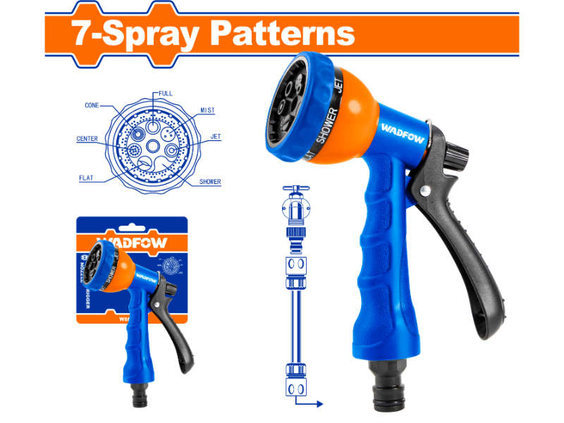Wadfow Spray Nozzel Trigger 7 Spray Patterns