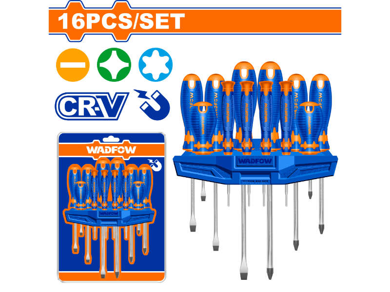 Wadfow S/driver Set Mag Cr-v 16pcs