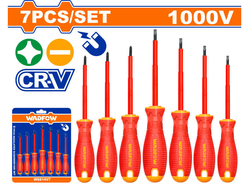 Wadfow S/driver Set Vde Mag Cr-v 7pcs