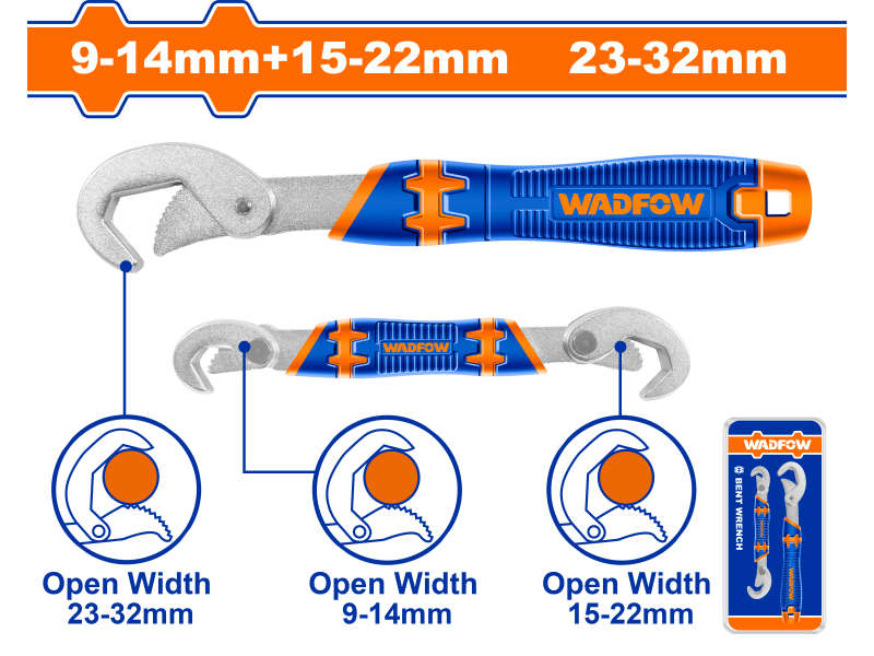Wadfow Wrench Set Doe 9-14mm 15-22mm Soe 23-32mm