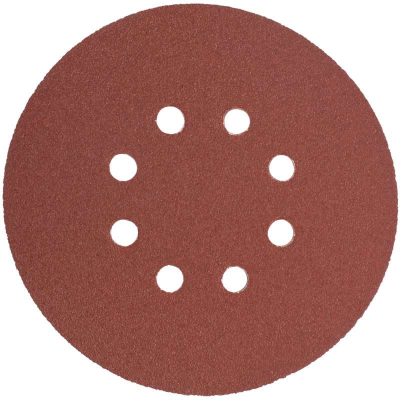 Tork Craft Sanding Disc 150mm 80 Grit With Holes 10/pk Hook And Loop