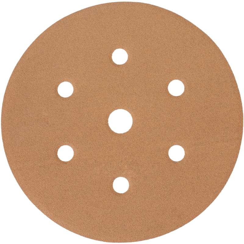 Tork Craft Gold Disc (50 Pieces) 220 Grit 150mm X 6+1 Holes Hook And Loop