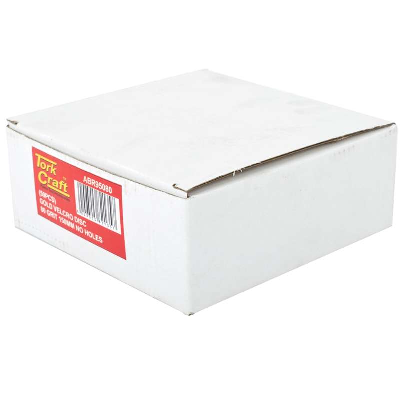 Tork Craft Gold Disc (50 Pieces) 80 Grit 150mm Without Hole Hook And Loop