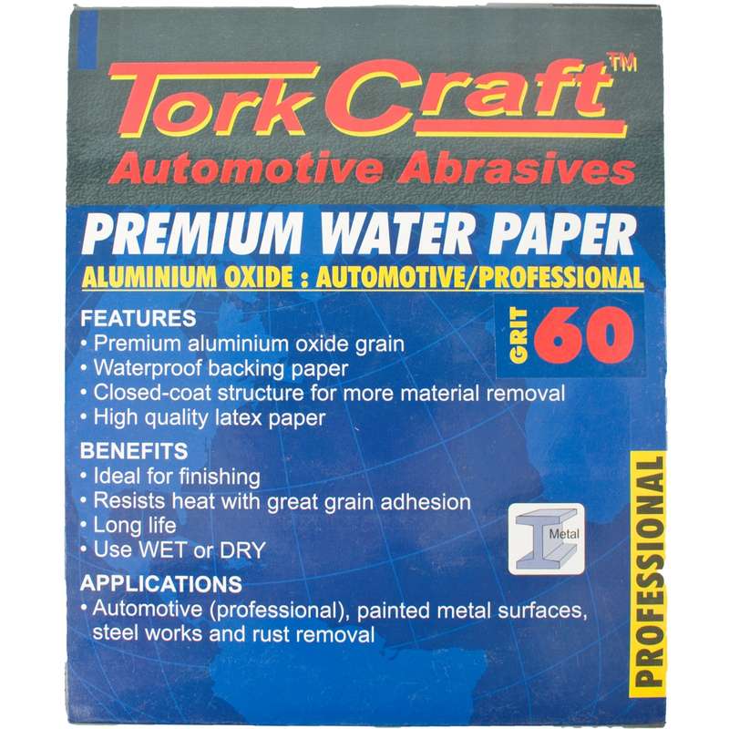 Tork Craft Premium Waterproof Paper  60 Grit 230  X 280 (50 Piece) Automotive