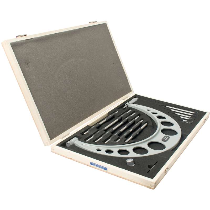 Accud Outside Micrometer 150-300mm 0.004mm Acc. 0.01mm Grad. With Interch. A