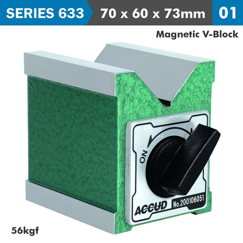 Accud Magnetic V-block 70x60x73mm 56kgf
