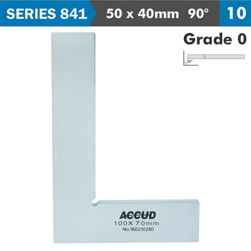 Accud Flat Edge Square 90 Deg. Grade 0 50x40mm
