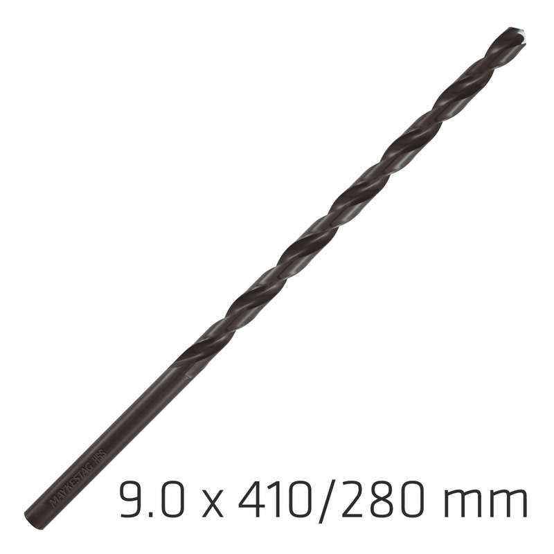 Alpen Hss Drill Bit 9mm 410x280mm Extra Long