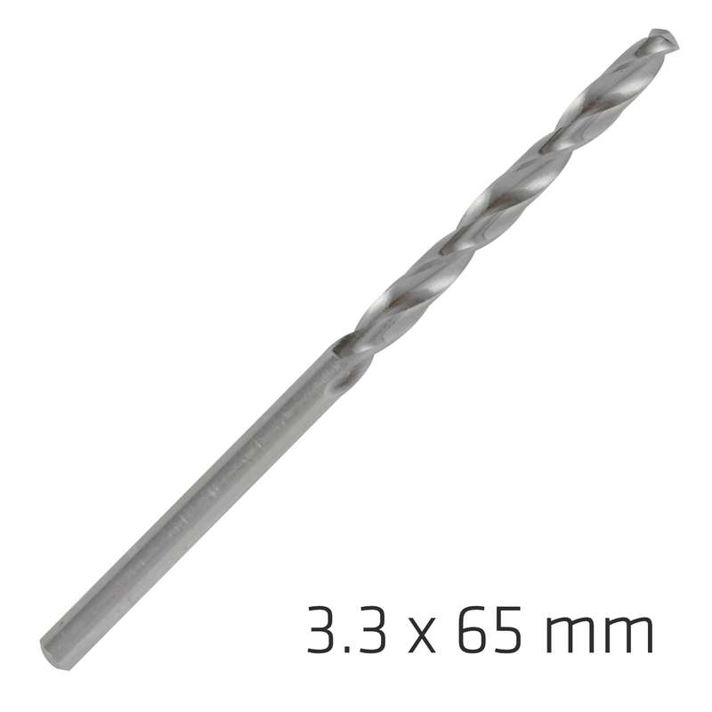 Alpen Pro Hss 3.3mm Drill Din 338 Rn 135 Split Point Plastic Wallet  (