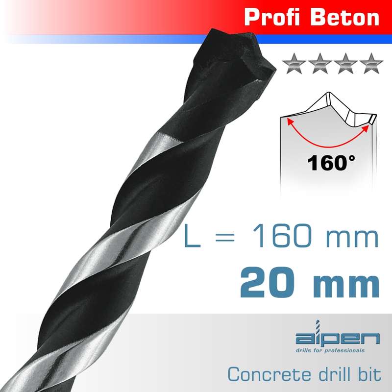Alpen Concrete Profi Beton Drill Bit 20mm