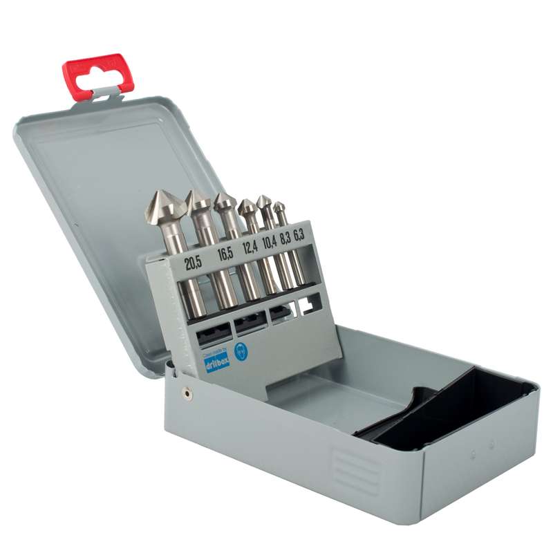 Alpen Hss Countersink Set 90 Different Partition 6 Pcs 6.3 8.3 10.4 16