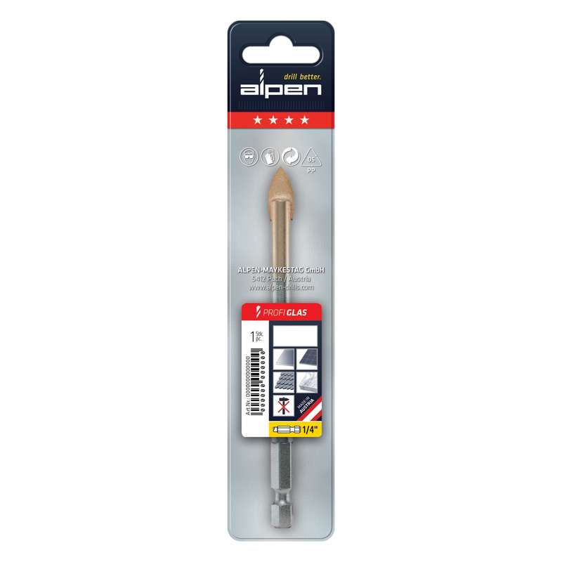 Alpen Glass And Tile Drill Bit 12mm