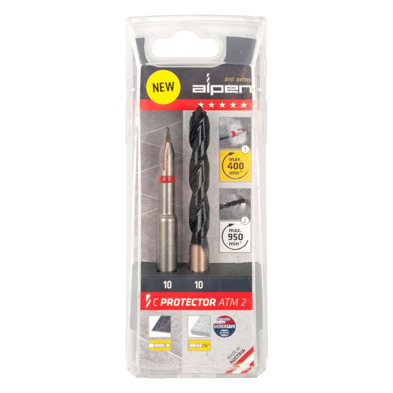 Alpen 10.0mm X2 Concrete  C Protector Drill Bits