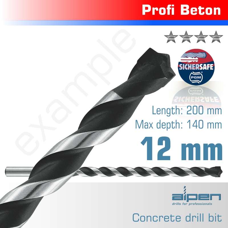 Alpen Concrete Profi Drill Bit 12.0 X 200mm