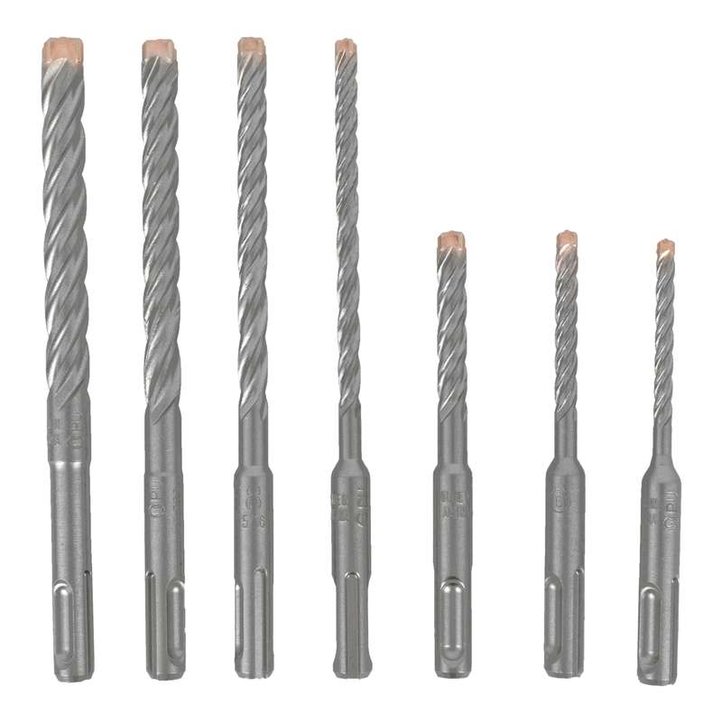 Alpen Force X Sds-plus Set Km7 7 Pcs. 5.0/ 6.0/ 8.0 Mm X 110 And 6.0/ 8.0/ 1