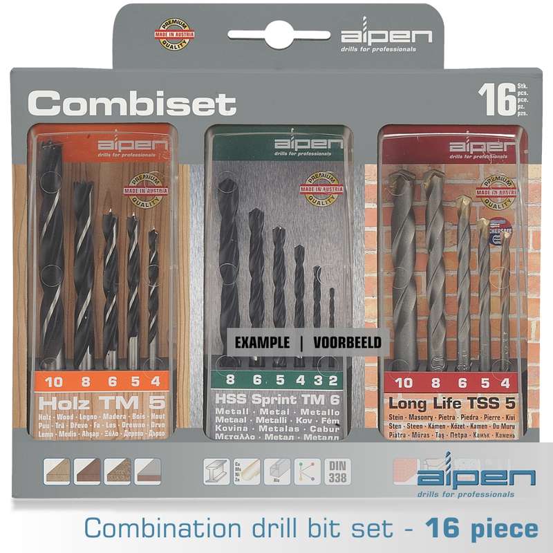 Alpen 3 Set Carton Wood Masonry Hss