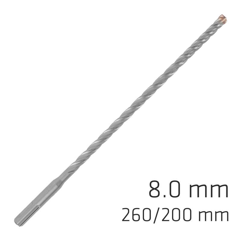 Alpen Force X 8.0 X 260/200 Sds-plus Drill Bit X4 Cutting Edges