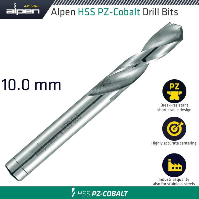 Alpen Cobalt Drill Short Bulk 10.00mm