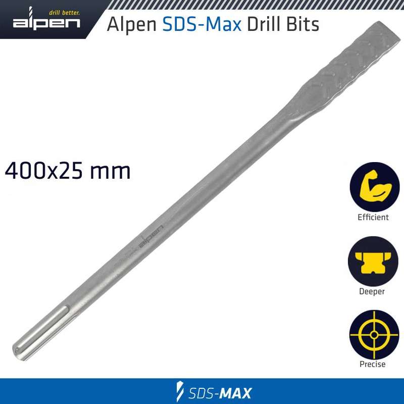 Alpen Demolisher Max Flat Chisel 400x25 Sds-max