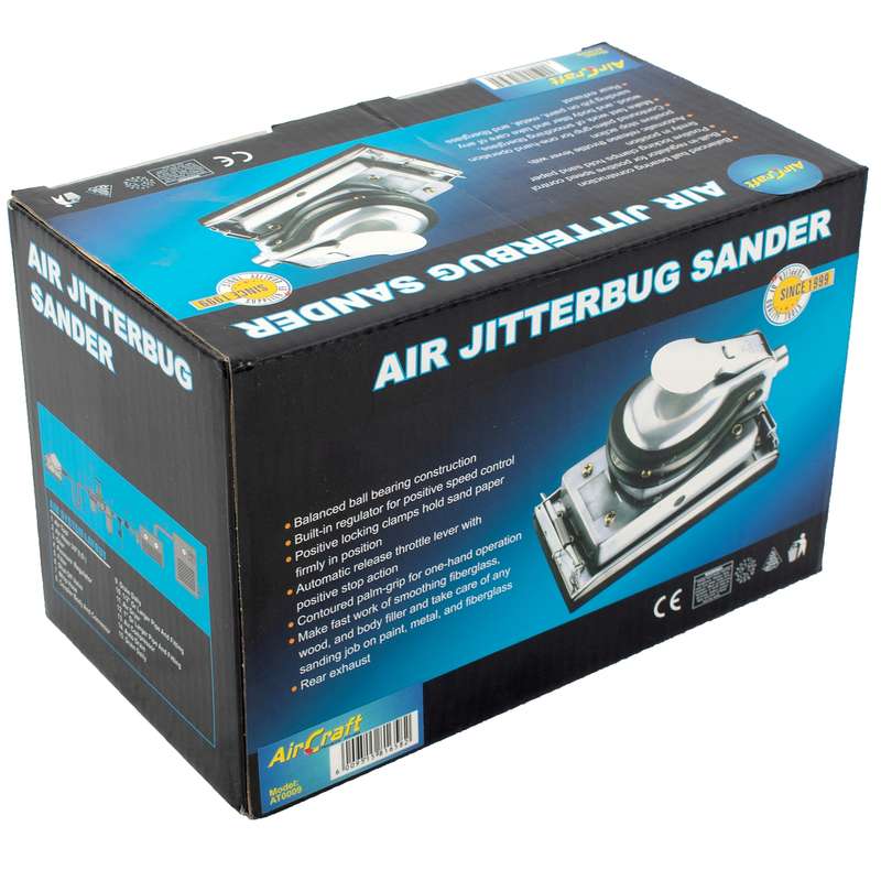 Aircraft Air Orbital Sander - Jitterbug ( Pad 95mm X 175 Mm)