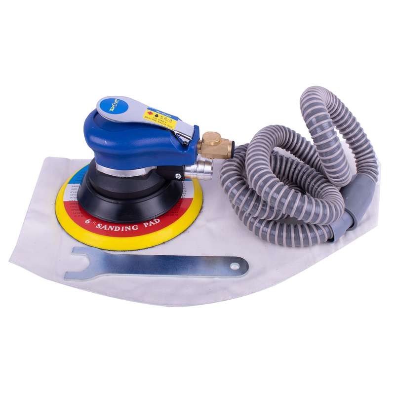Aircraft Air Orbital Sander 150mm Hook And Loop With Dust Extraction