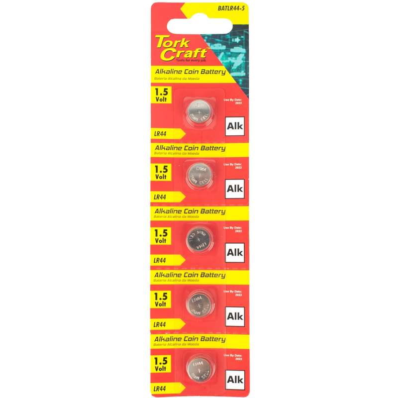 Tork Craft Battery Coin Lr44 Alkaline X5 Pack (moq 20) 11.6 × 5.4mm