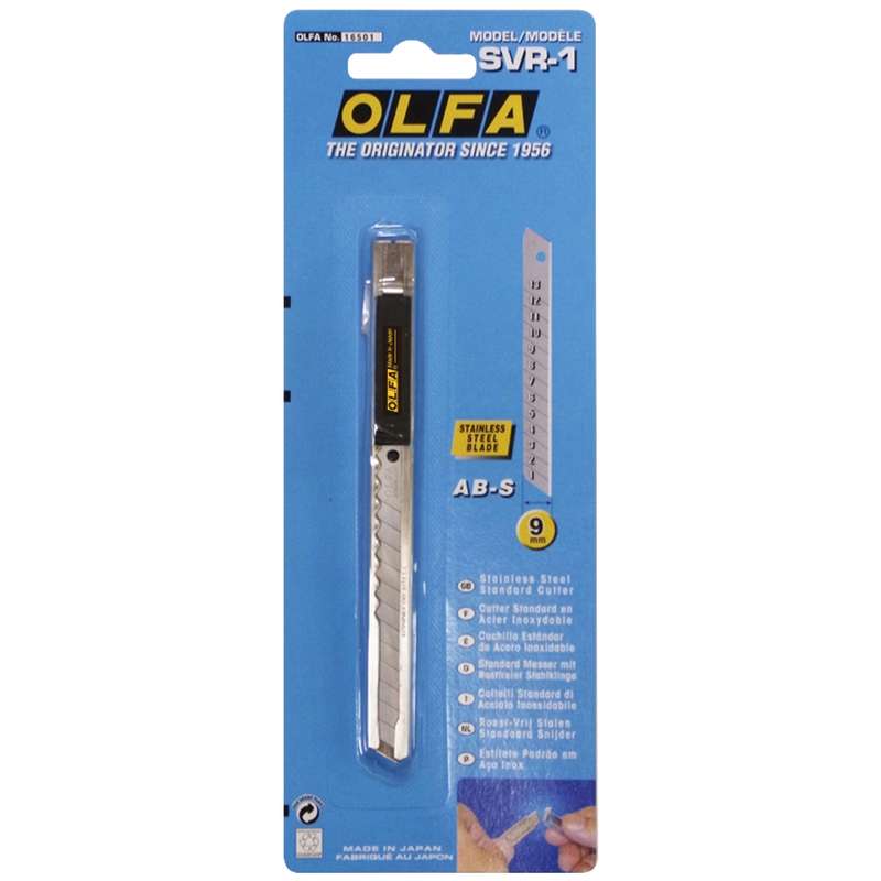Olfa Model Svr-1 Stainless Steel Cutter Snap Off Knife 9mm