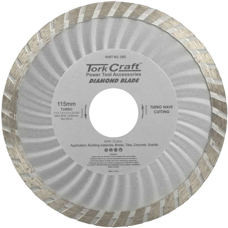 Tork Craft Diamond Blade Turbo 115mm