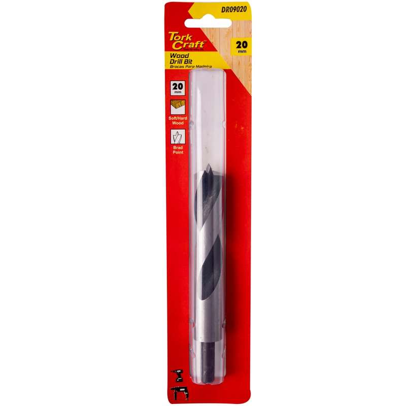 Tork Craft Drill Bit Wood  20.0mm  X 180mm 1/card