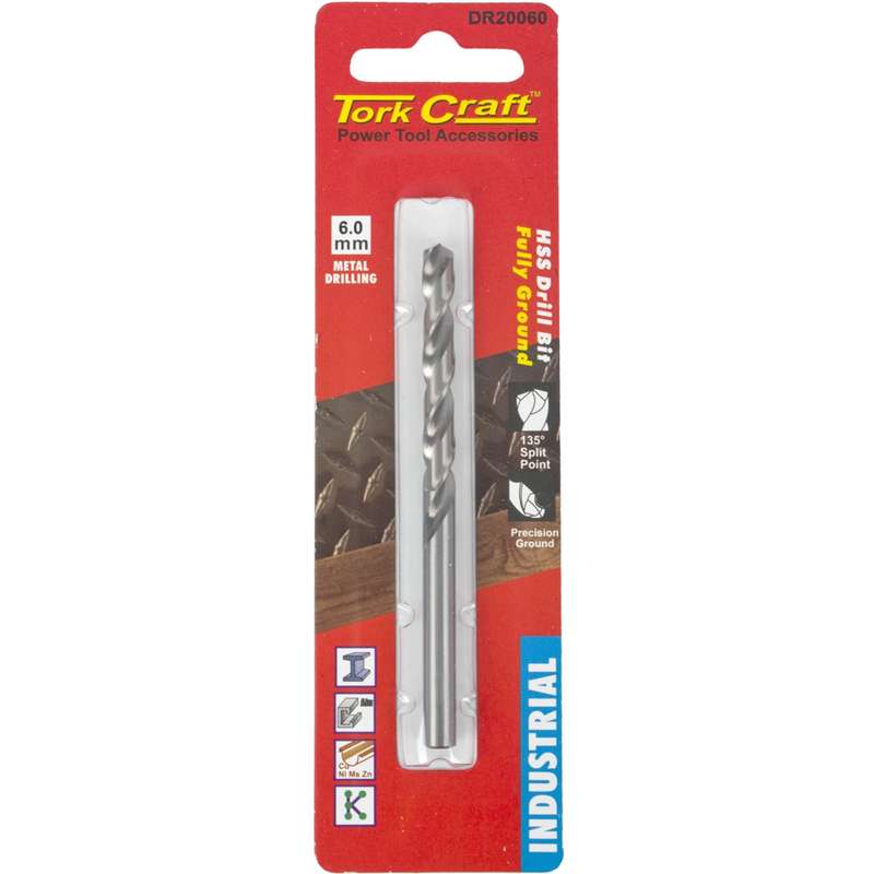 Tork Craft Drill Hss 6.0mm 135deg 1/card Industrial Bit