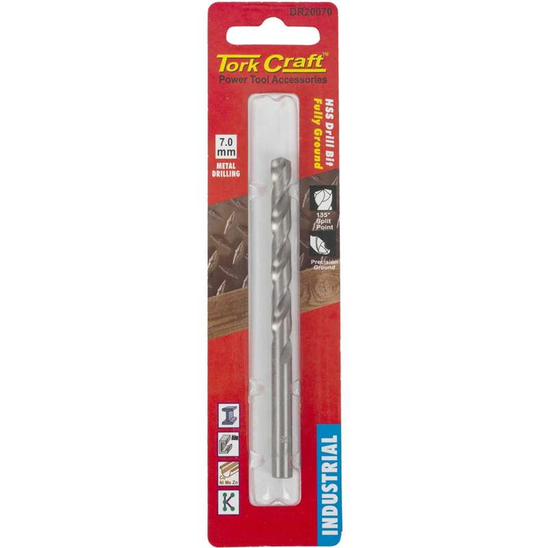 Tork Craft Drill Hss 7.0mm 135deg 1/card Industrial Bit