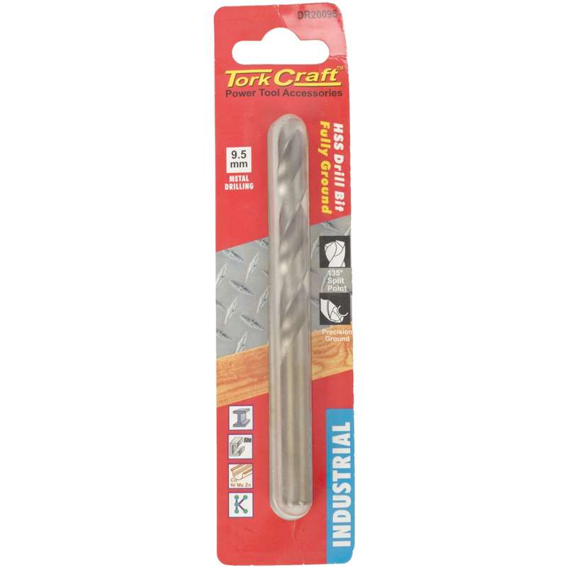 Tork Craft Drill Hss 9.5mm 135deg 1/card Industrial Bit
