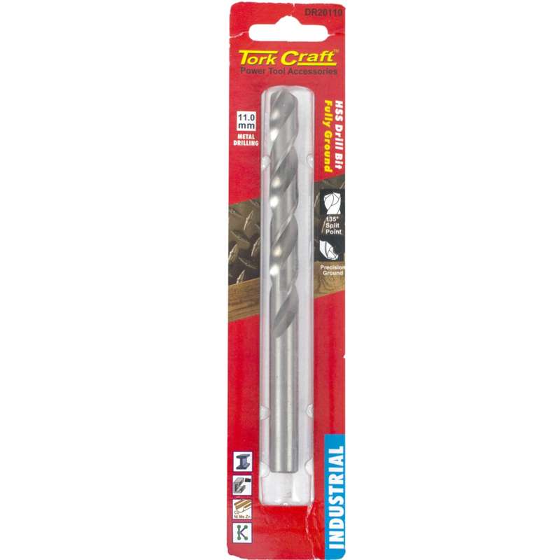 Tork Craft Drill Hss 11.0mm 135deg 1/card Industrial Bit