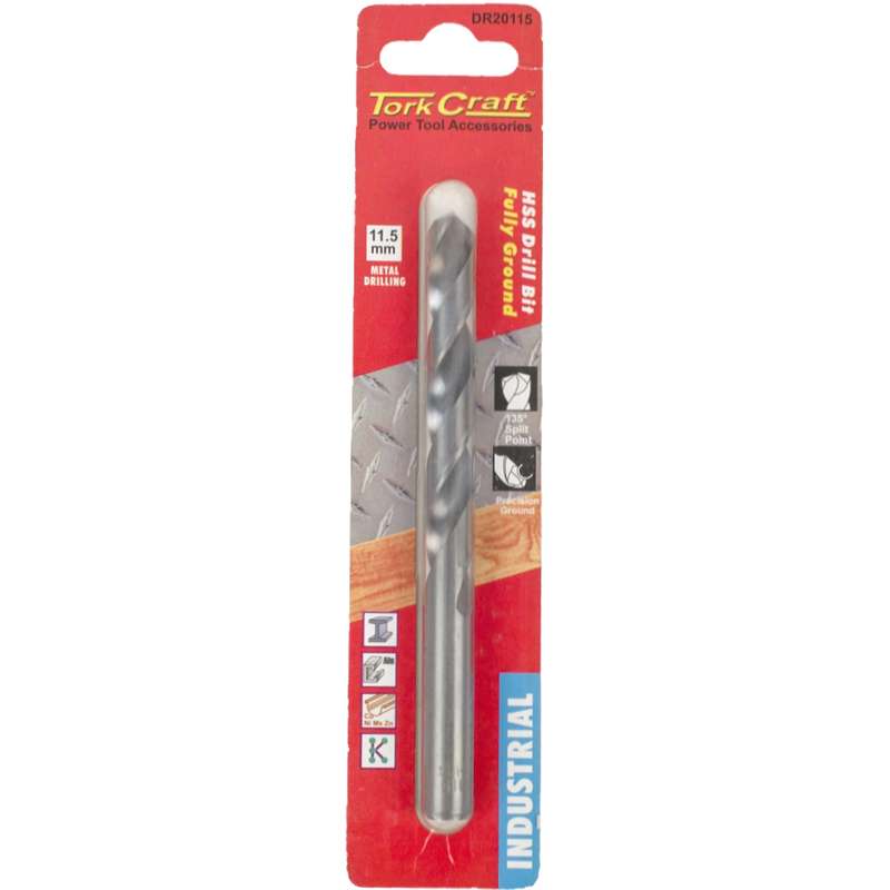 Tork Craft Drill Hss 11.5mm 135deg 1/card Industrial Bit