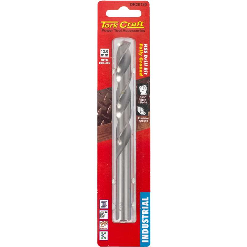 Tork Craft Drill Hss 13.0mm 135deg 1/card Industrial Bit