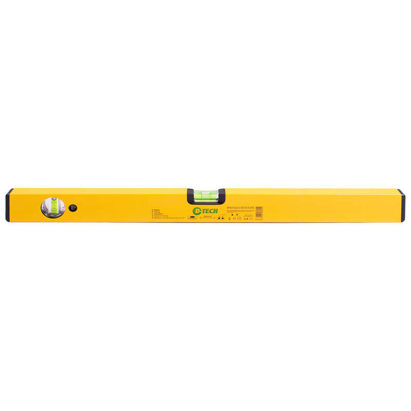 D-tech Spirit Level Box 600mm X 1.4mm 2 X Vial 0.5mm Accur. Alum.