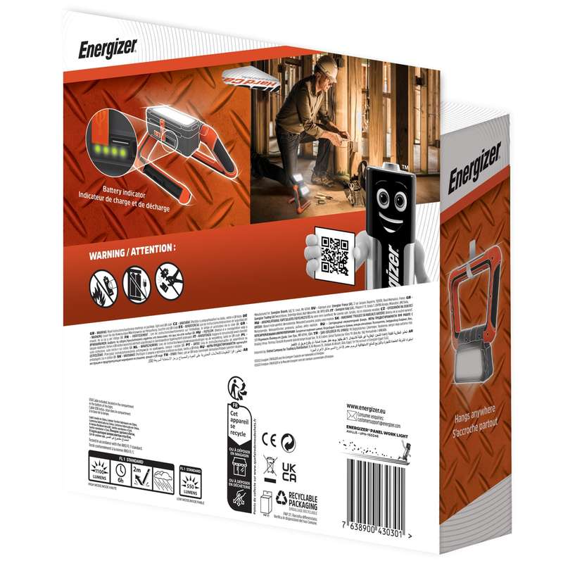 Energizer 1100 Lumens Rechargable Hardcase Panel Light